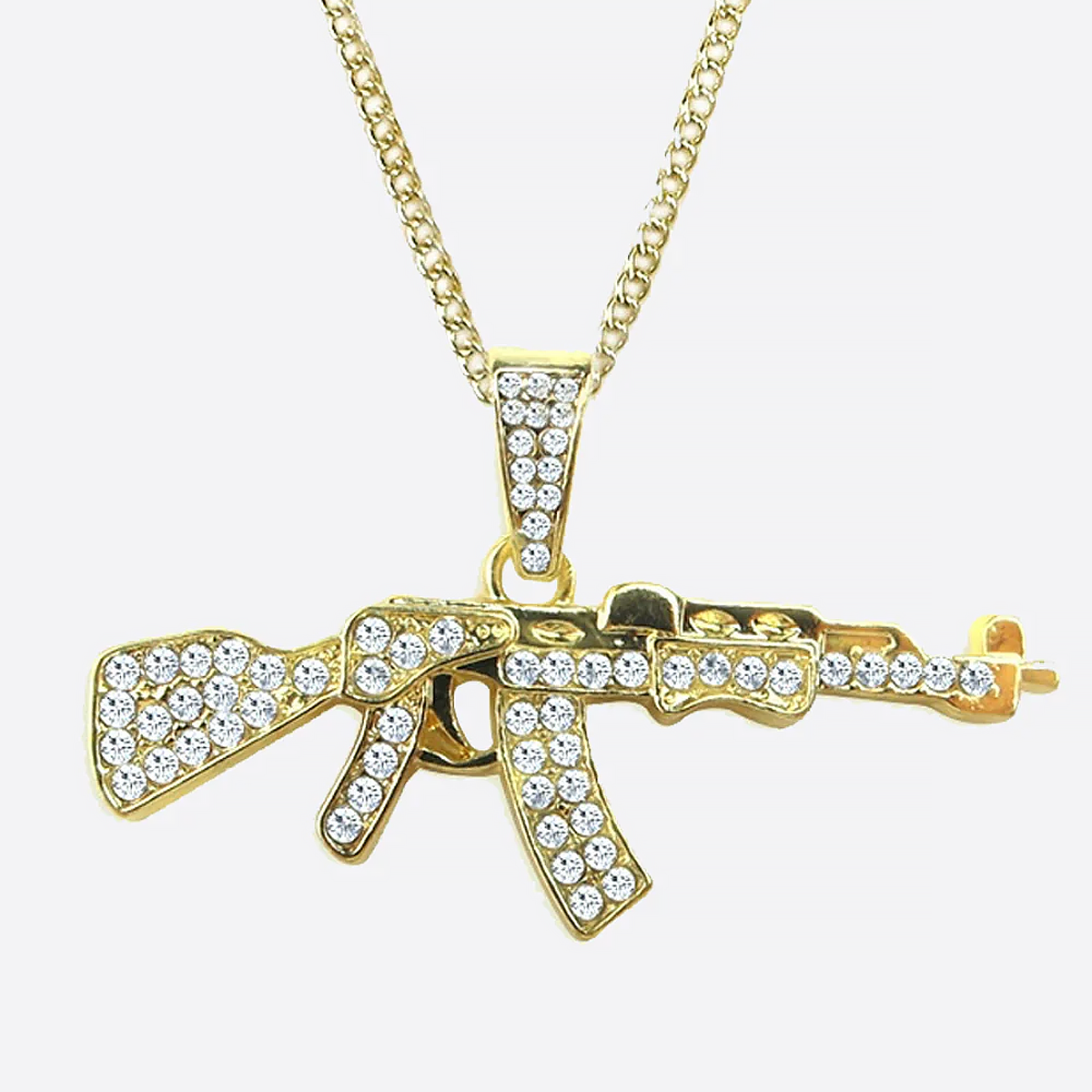 AK. | Gold AK Pendant 18K