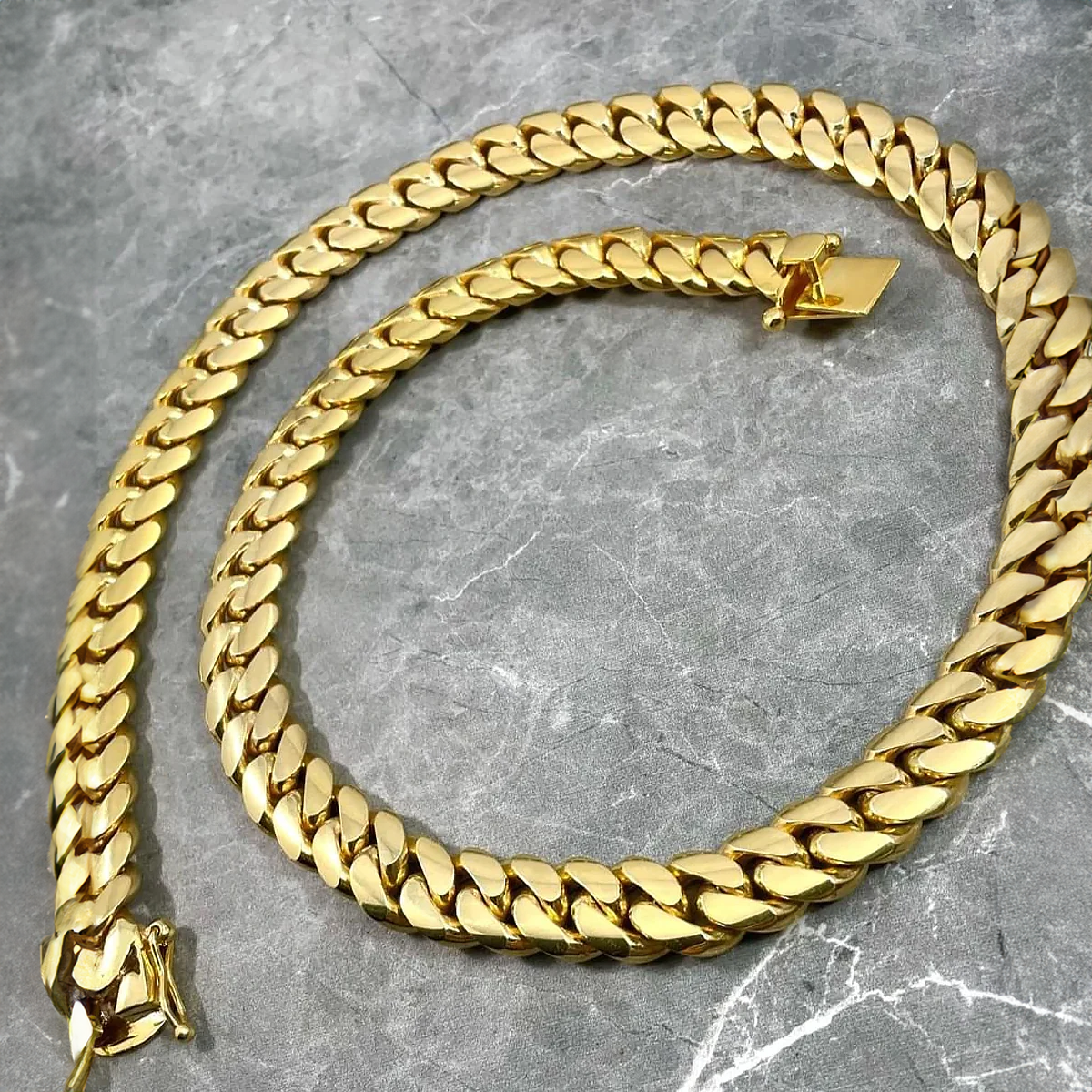 CUBANA. | 17MM Gold Cuban Link Chain 18K