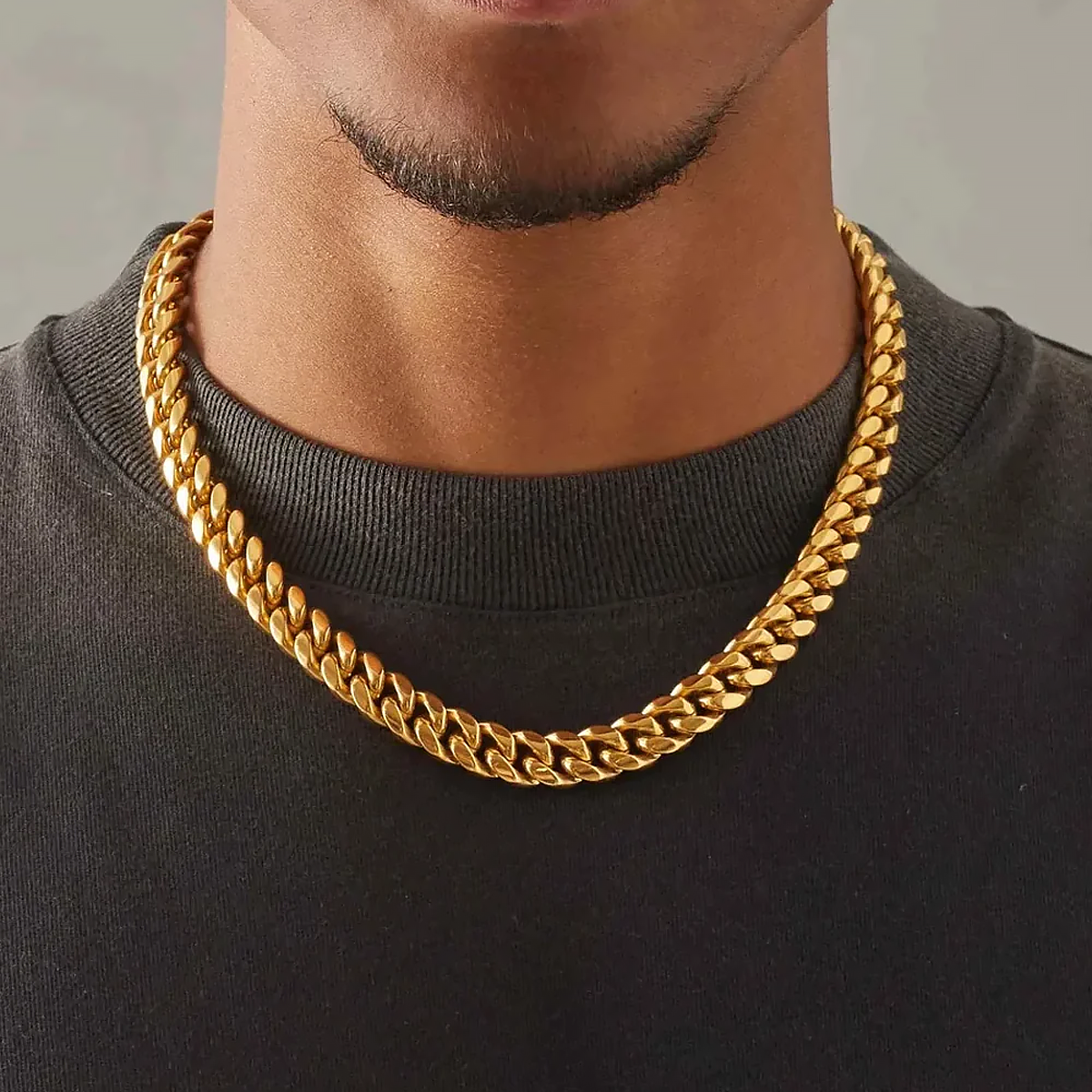 GOLEM. | 12MM Guld Cuban Link Kæde 18K