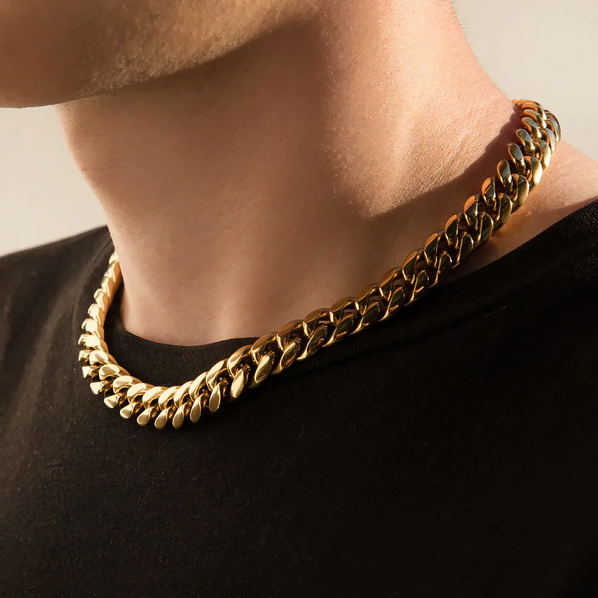 GOLEM. | 12MM Guld Cuban Link Kæde 18K