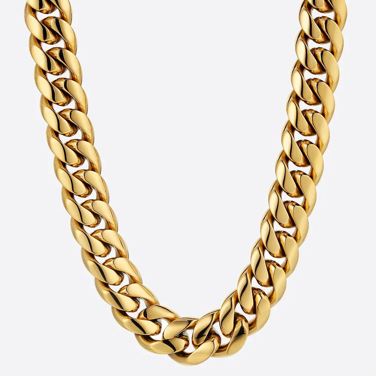 GOLEM. | 12MM Guld Cuban Link Kæde 18K