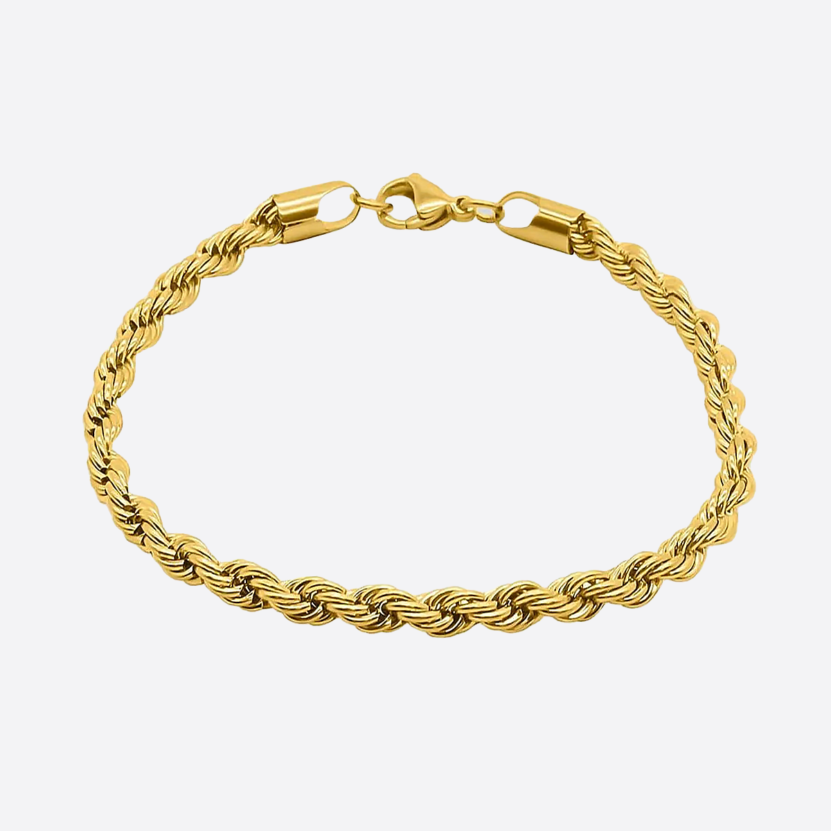 GYBRO. | 5MM Guld Rope Armbånd 18K