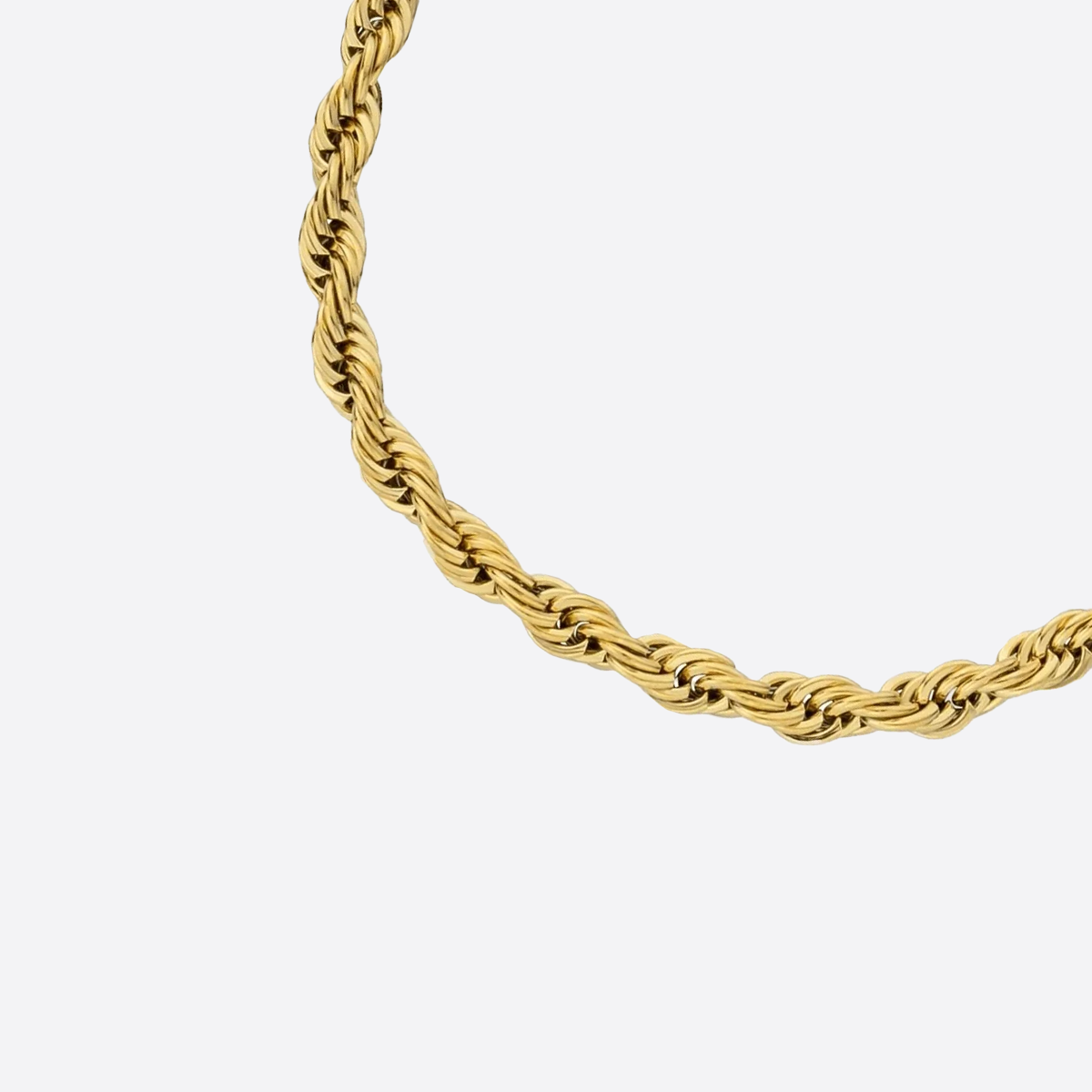 GYBRO. | 5MM Guld Rope Armbånd 18K