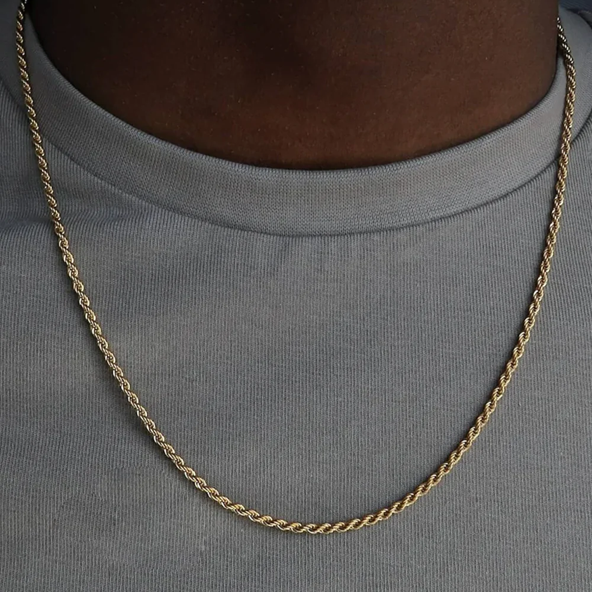 GYOPE. | 3MM Guld Rope Kæde 18K