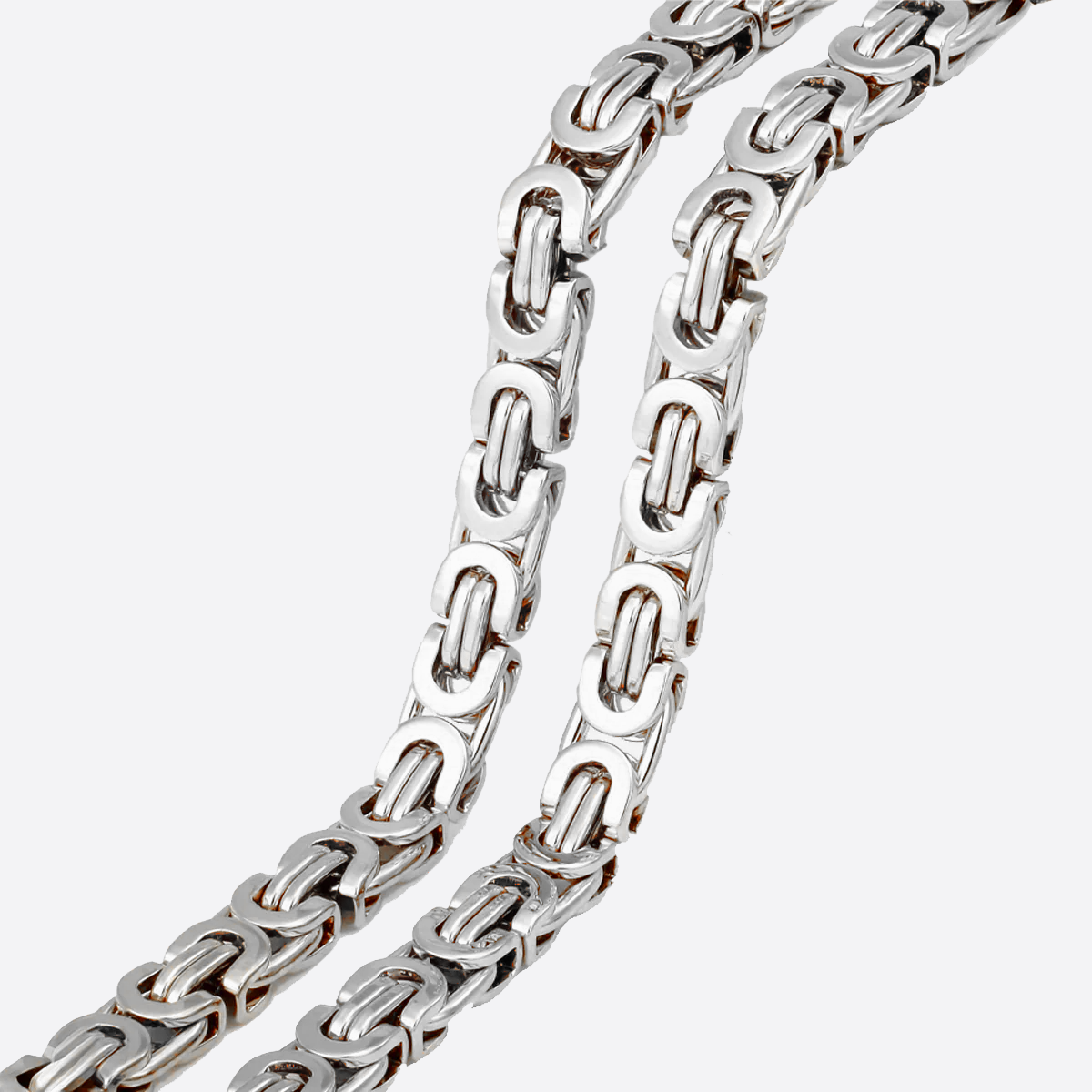 SLYVON. | Flat Silver King Chain