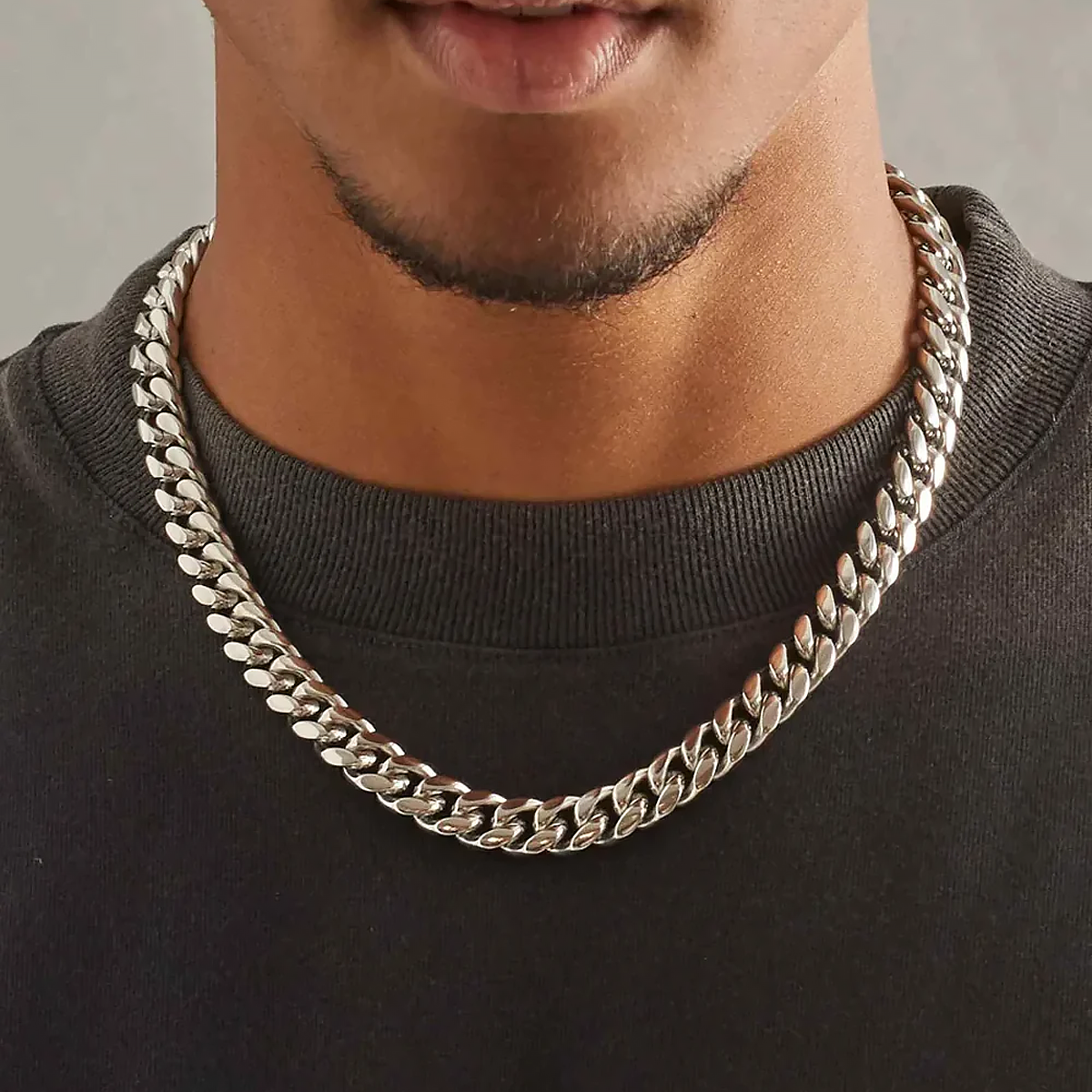 SOLEM. | 12MM Sølv Cuban Link Kæde