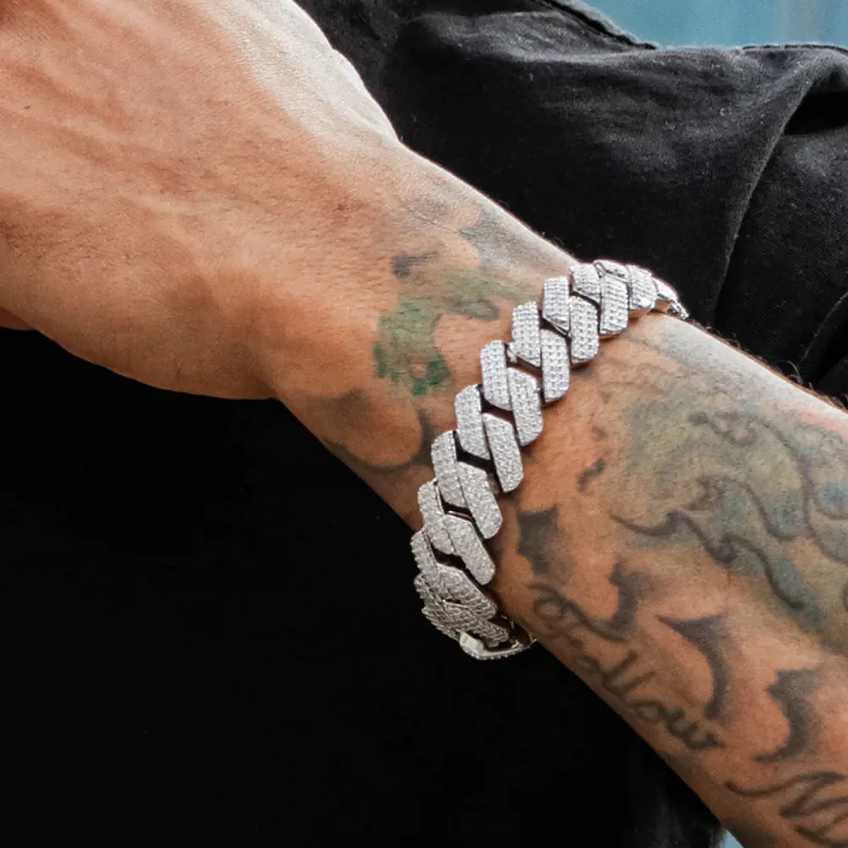 SYMON. | Sølv Cuban Link Armbånd 19MM